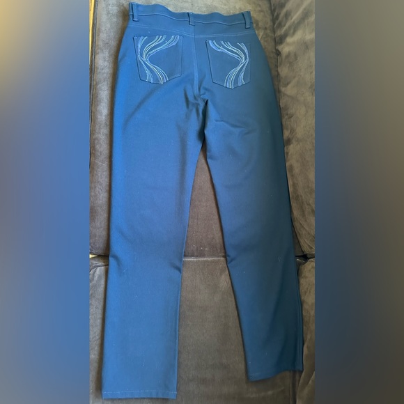 Gloria Vanderbilt Straight Leg Pants W Detailed Sequence On Back Pockets SZ 10 - Picture 5 of 13